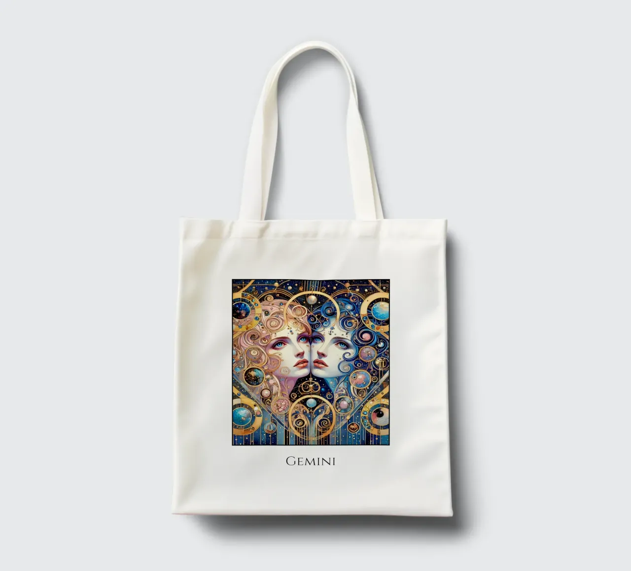 Astrological sign Gemini tote bag by Art-Nouveau-Dsg