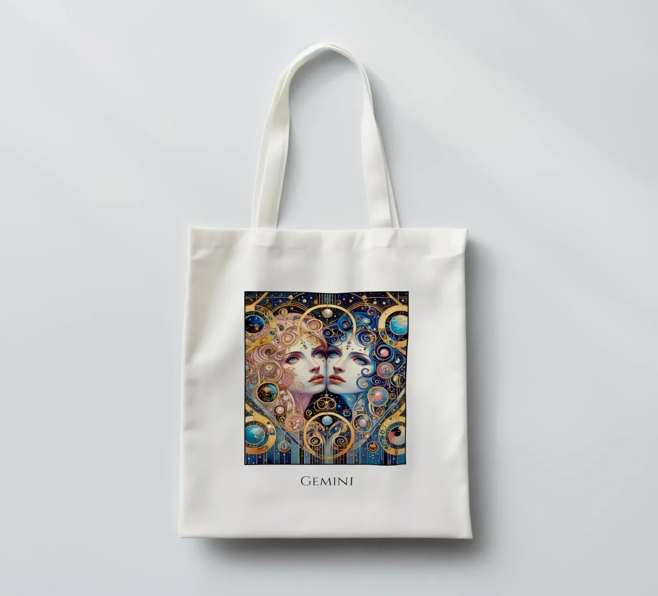Astrological sign Gemini tote bag by Art-Nouveau-Dsg