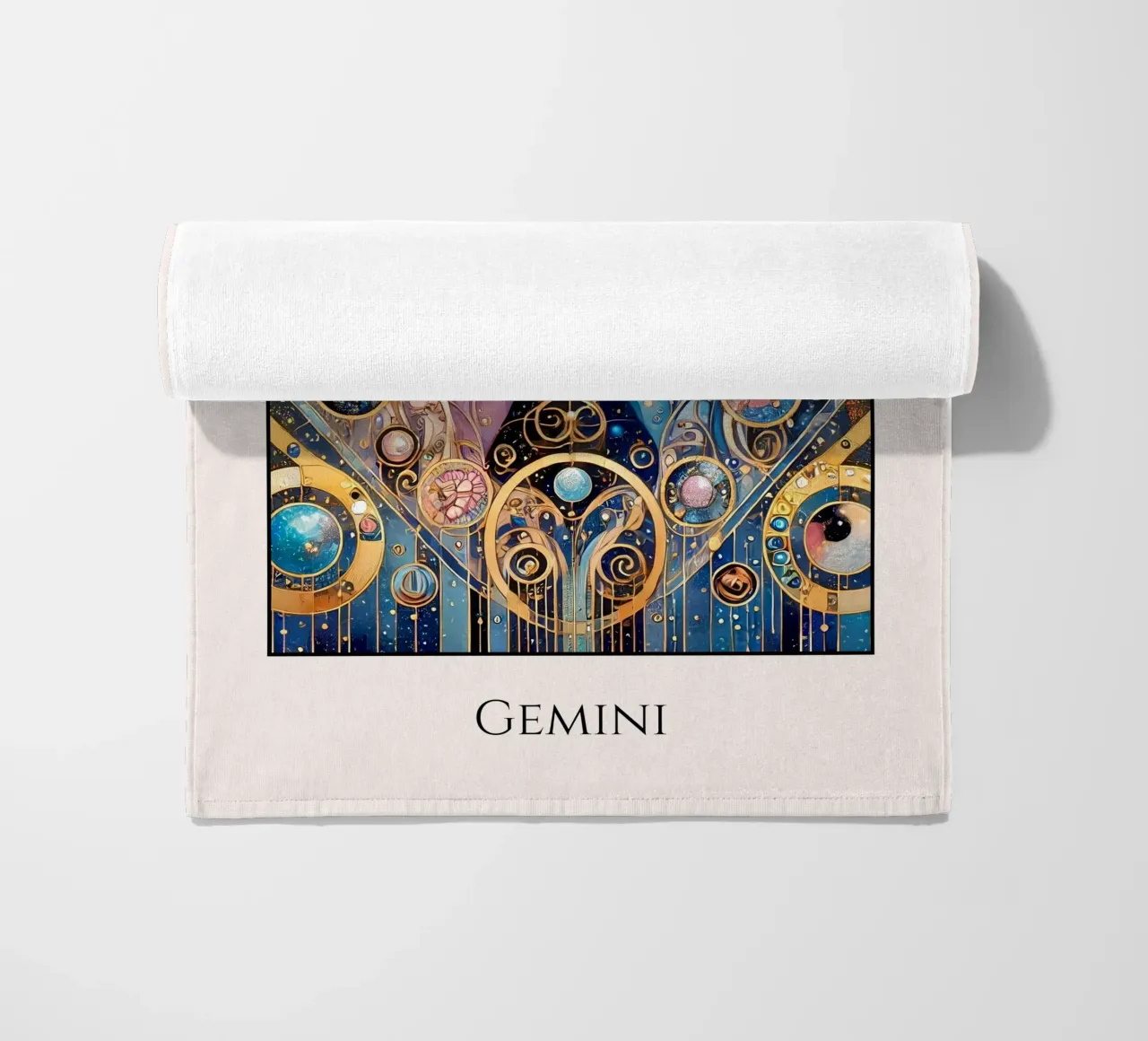 Segno zodiacale Gemelli telo mare da Art-Nouveau-Dsg