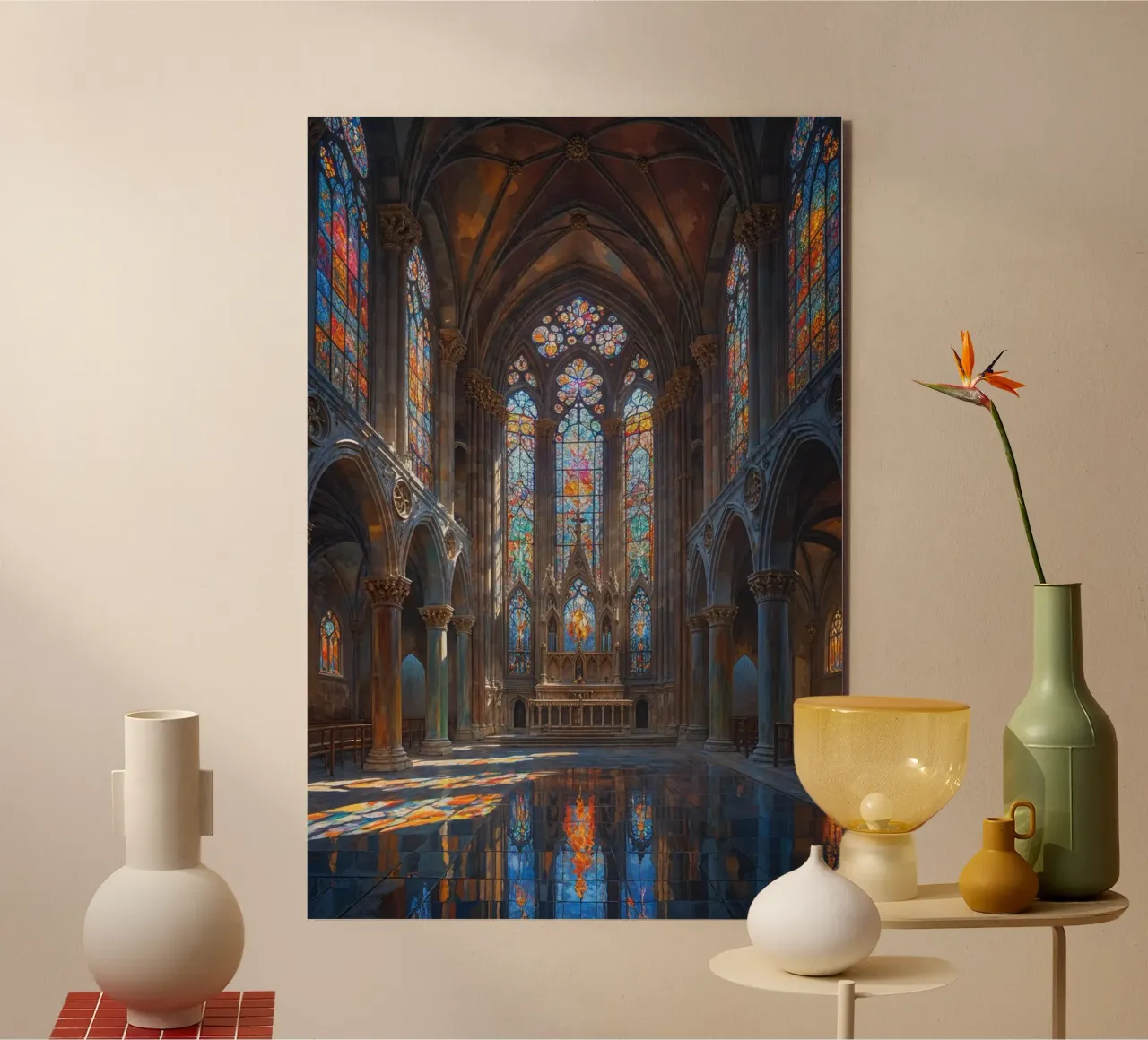Sainte Chapelle: A Symphony of Light and Glass alluminio dibond da AlbertKlee