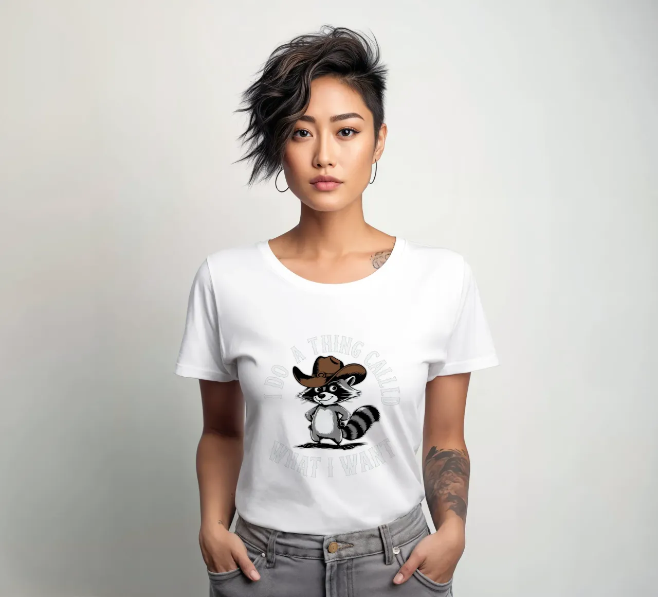 I do a thing called what I want t-shirt da donna da edsonramosart