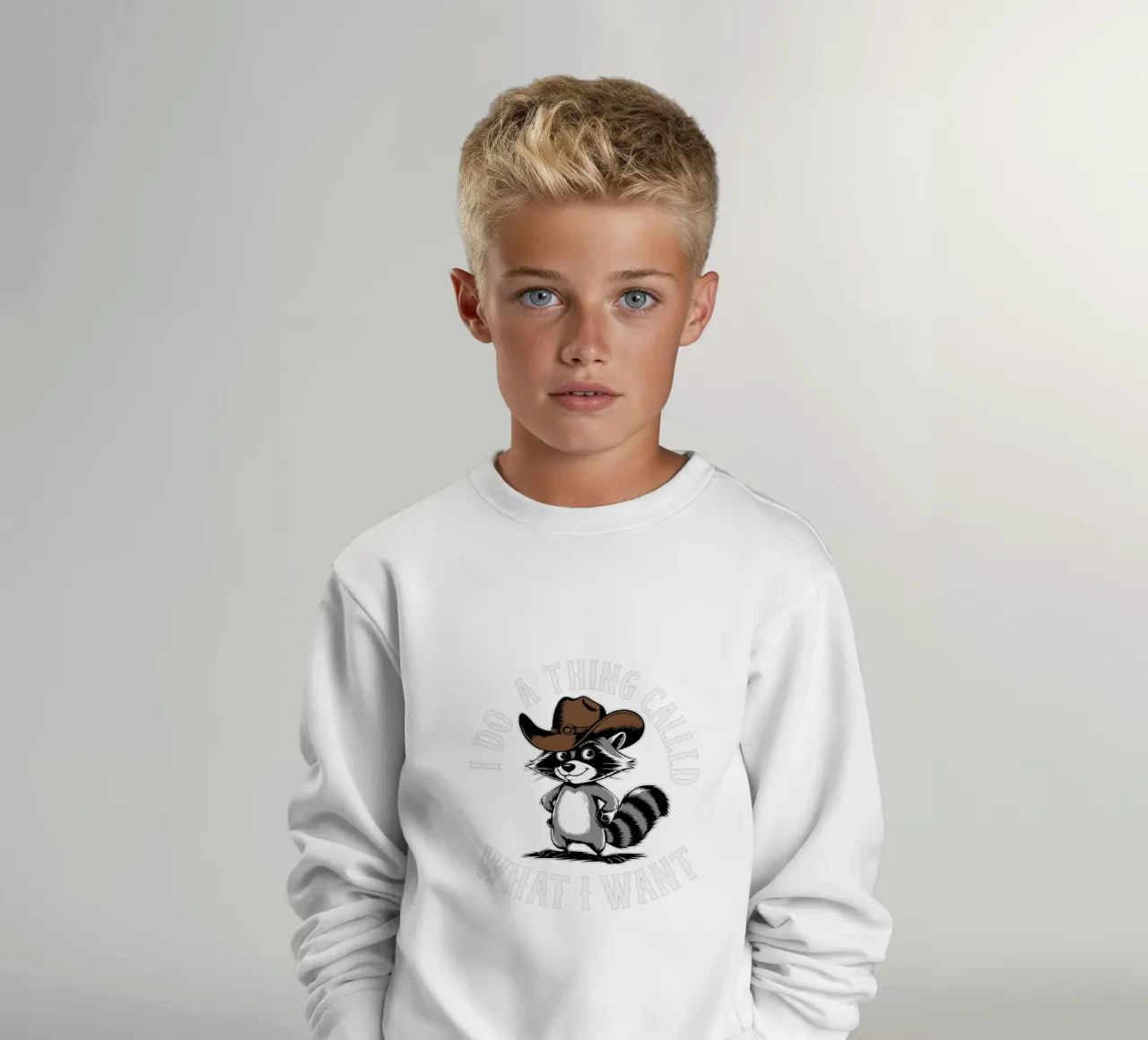 I do a thing called what I want kids sweatshirt by edsonramosart