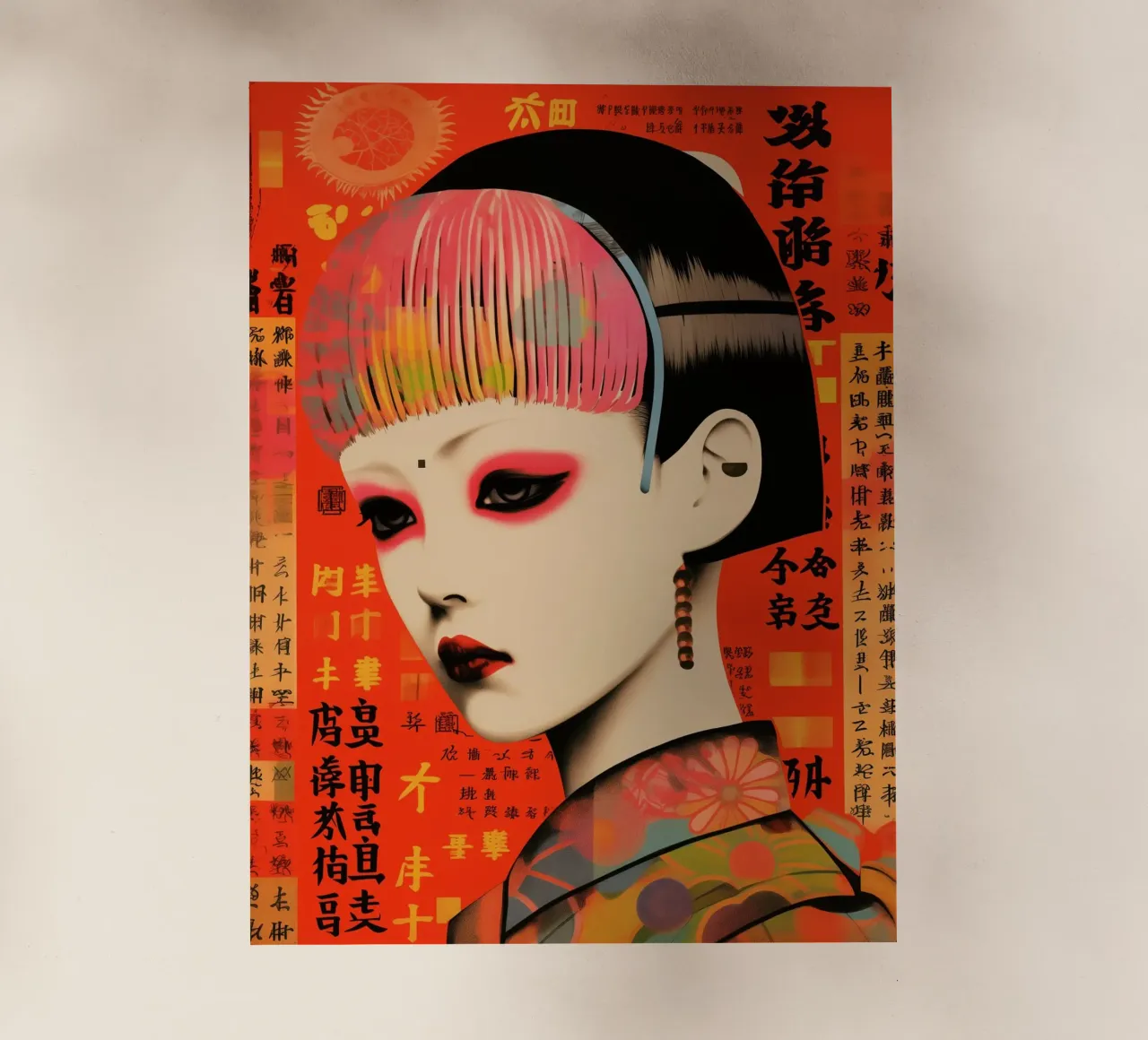 Japandi Style Punk Portrait pellicola backlit da Autofocus