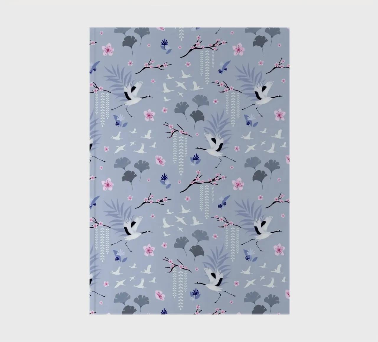 Fantom Fifi Art - Sakura Japanischer Kranich notebook by The Artcircle