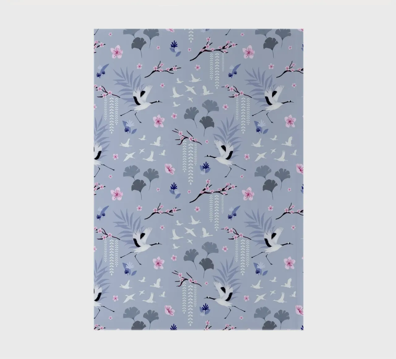 Fantom Fifi Art - Sakura Japanischer Kranich notebook by The Artcircle