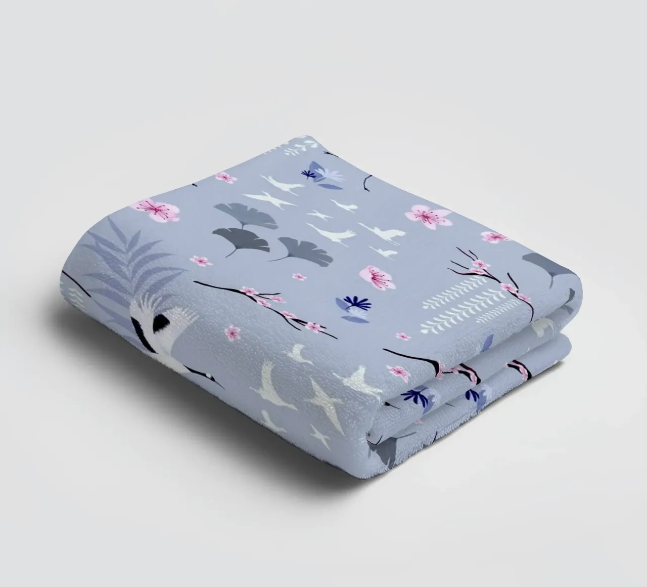 Fantom Fifi Art - Sakura Japanischer Kranich asciugamano da bagno da The Artcircle