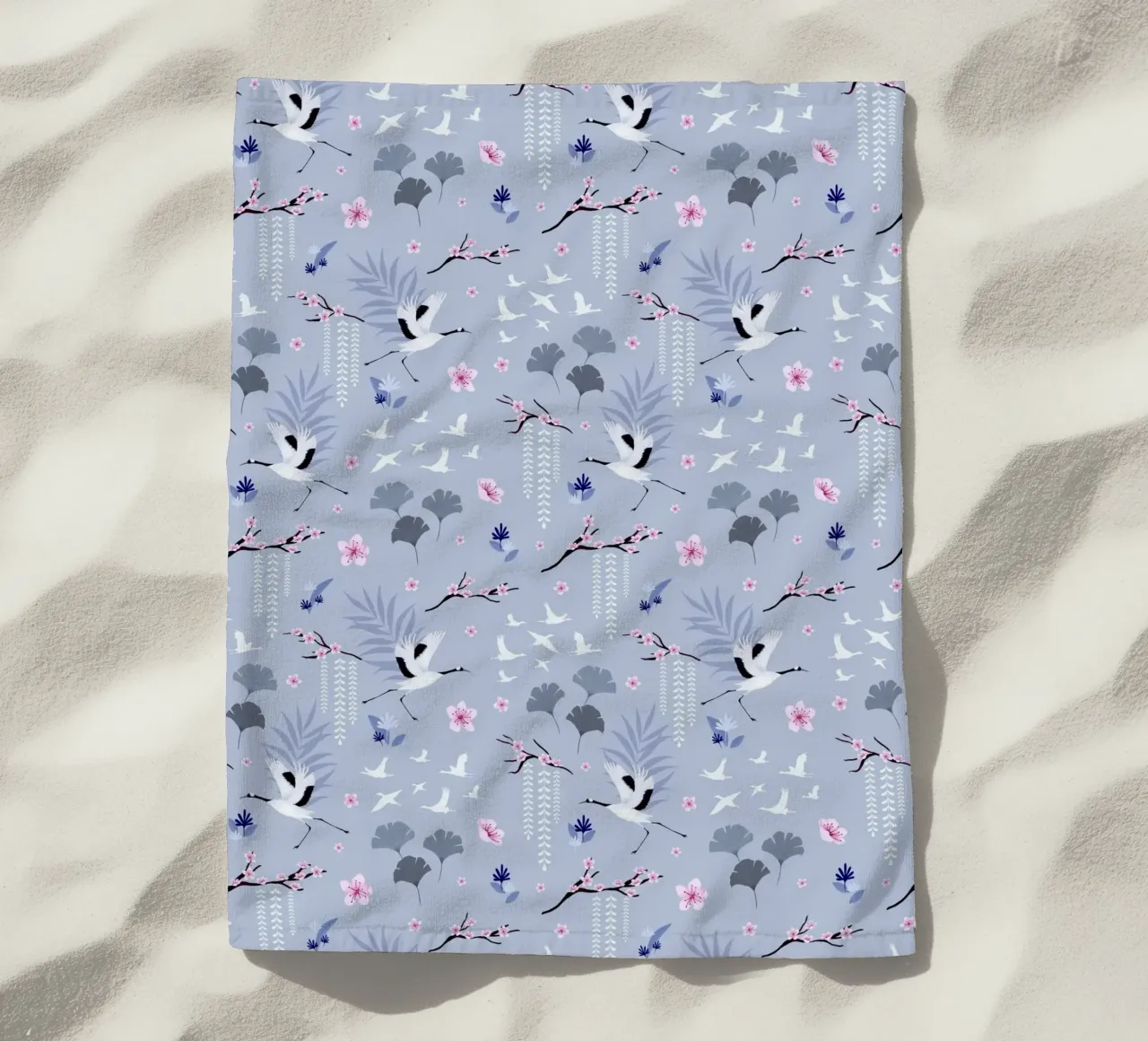 Fantom Fifi Art - Sakura Japanischer Kranich telo mare da The Artcircle