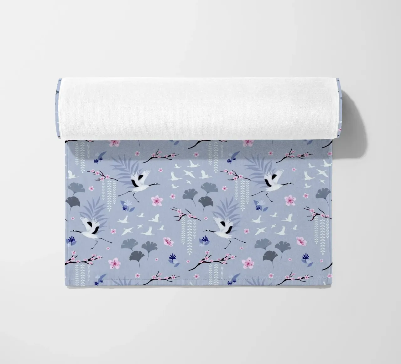 Fantom Fifi Art - Sakura Japanischer Kranich telo mare da The Artcircle