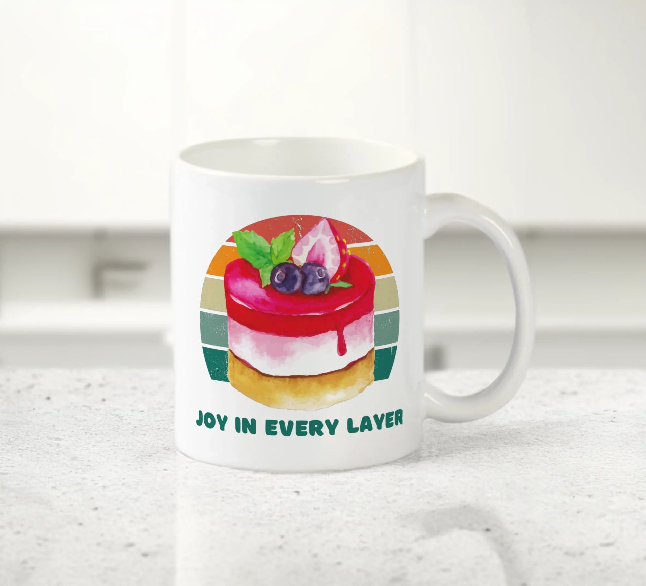 Joy In every Layer ceramic mug by yukihana