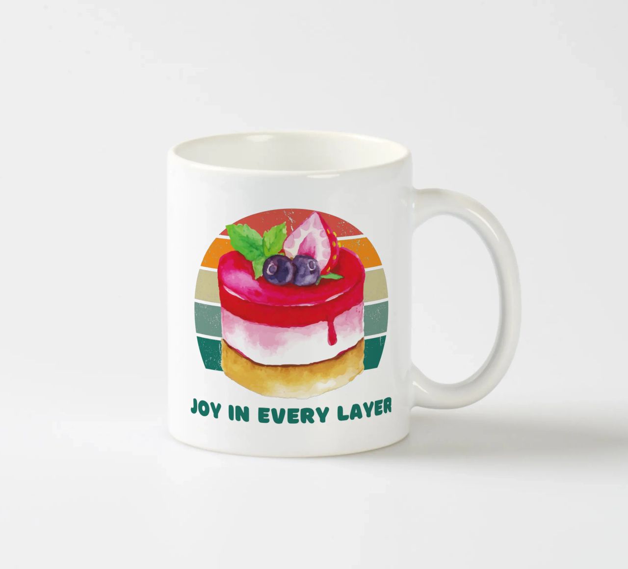 Joy In every Layer ceramic mug by yukihana
