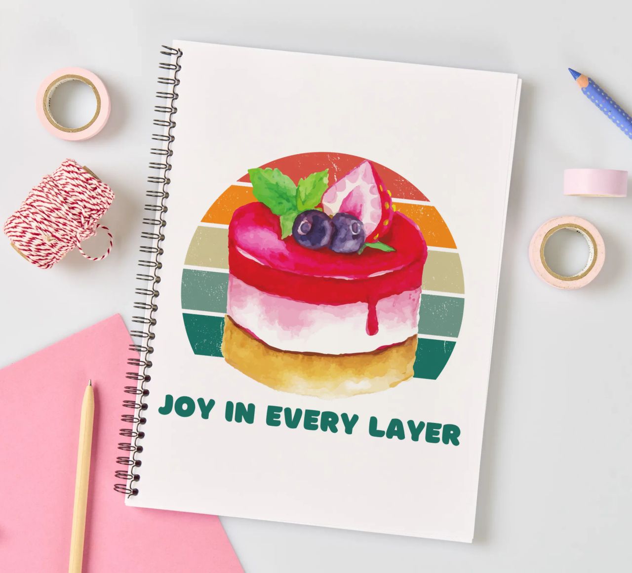 Joy In every Layer spiral notebook by yukihana