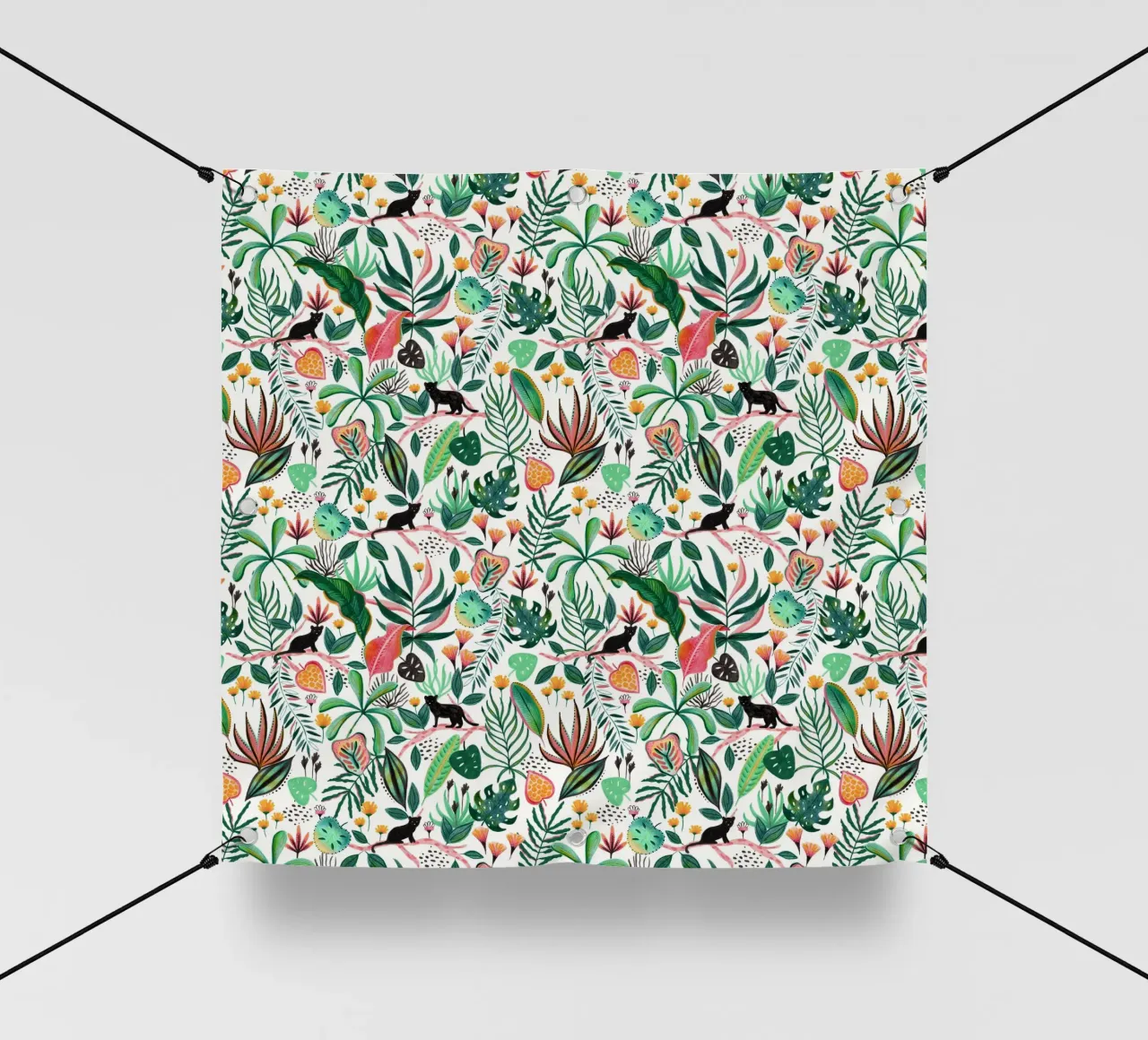 Fantom Fifi Art - Tropisches Muster telo in pvc da The Artcircle