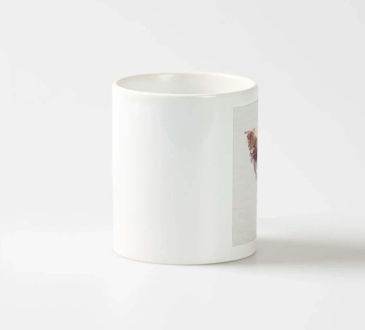 Daylight moon ceramic mug by Róbert Farkas