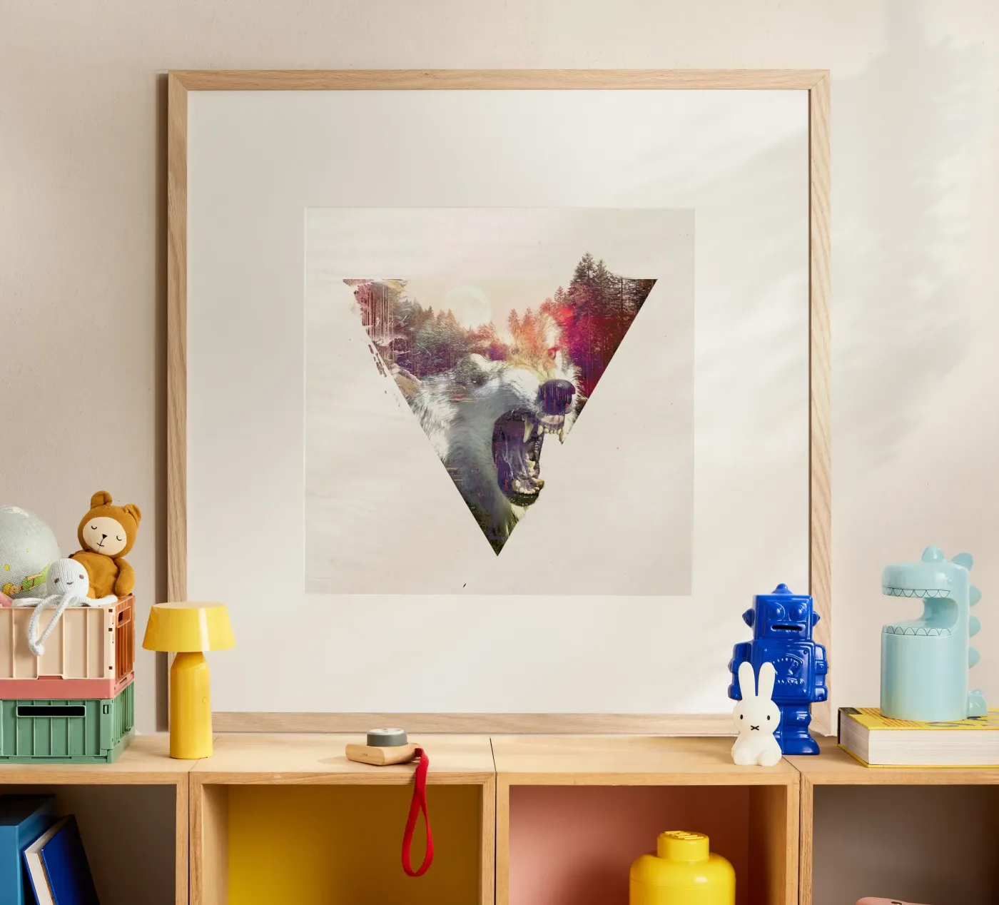 Daylight moon poster by Róbert Farkas