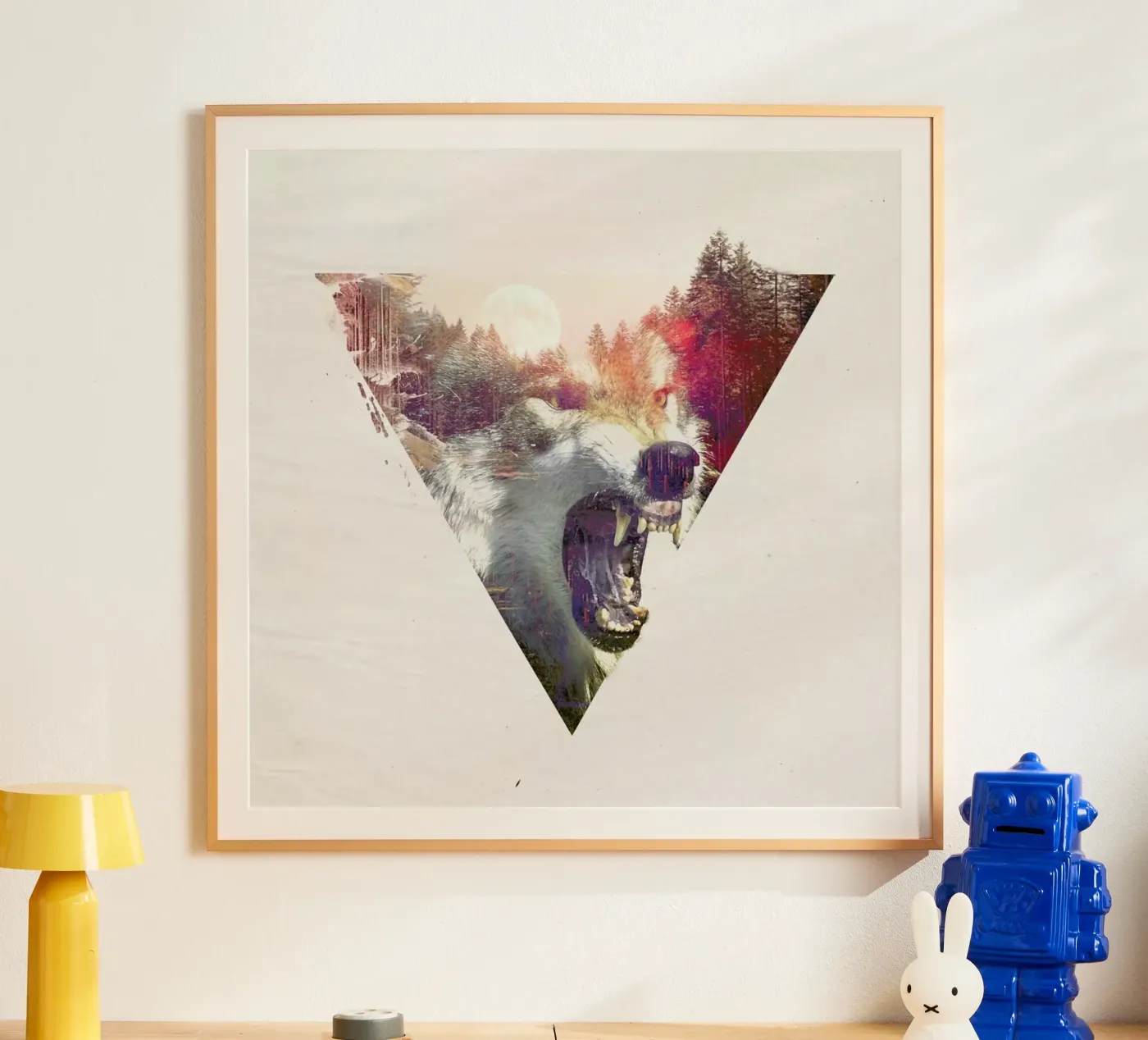 Daylight moon poster by Róbert Farkas
