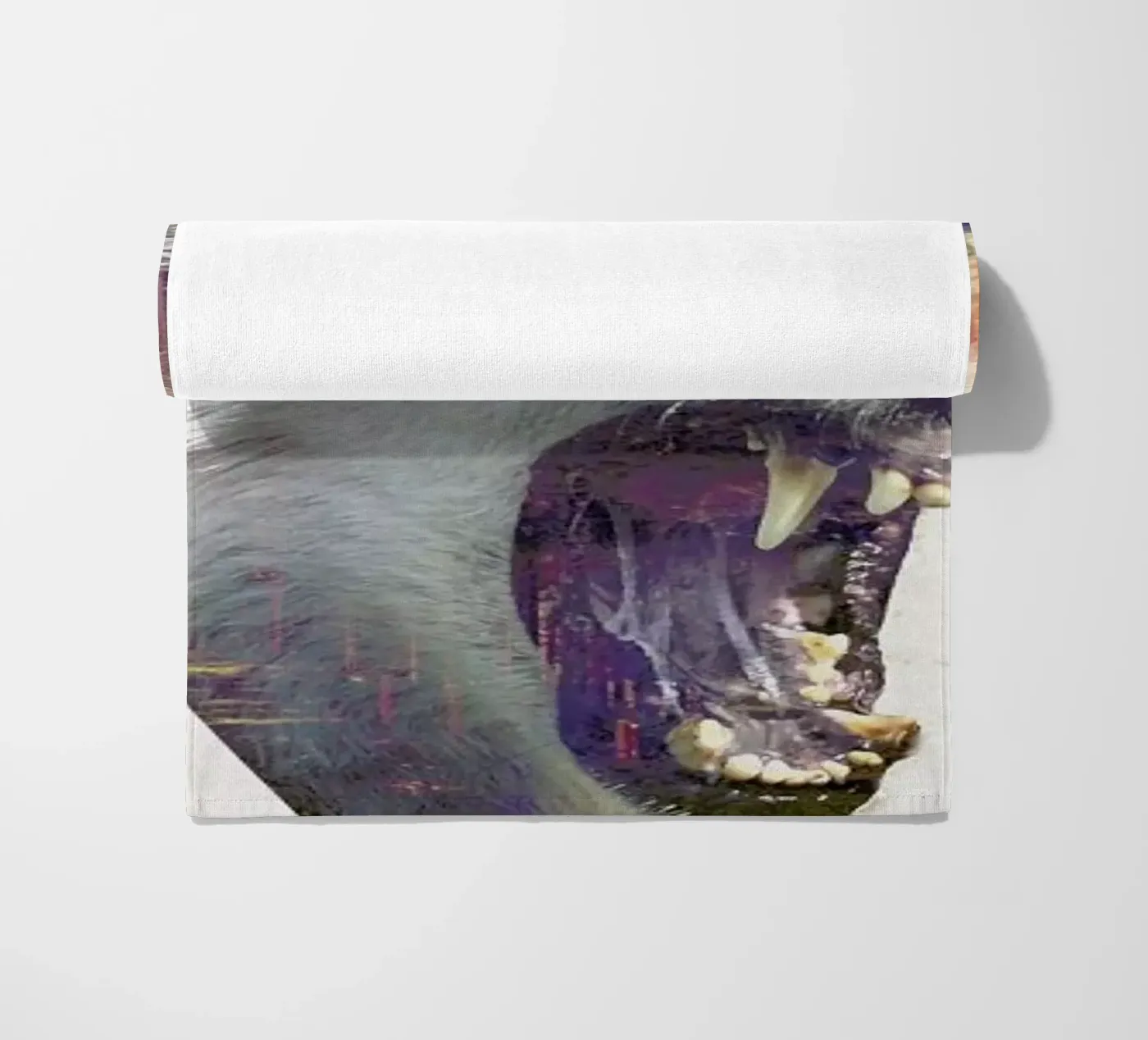 Daylight moon beach towel by Róbert Farkas