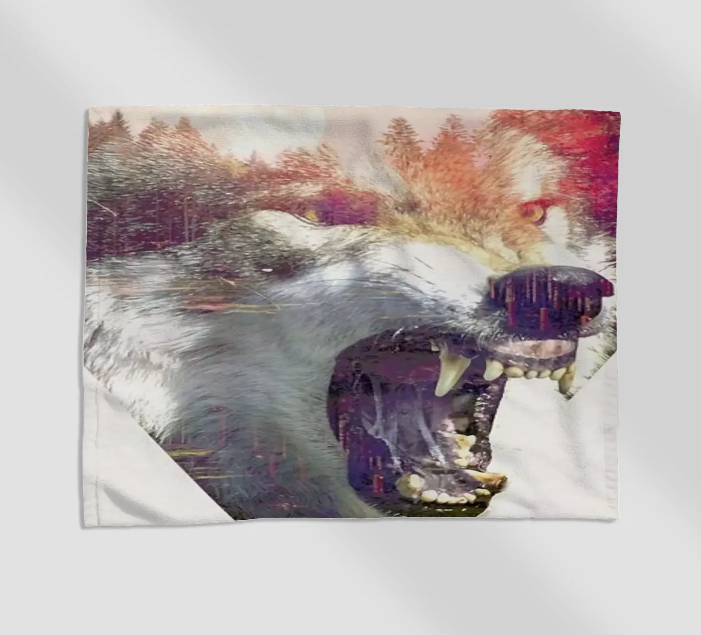Daylight moon beach towel by Róbert Farkas