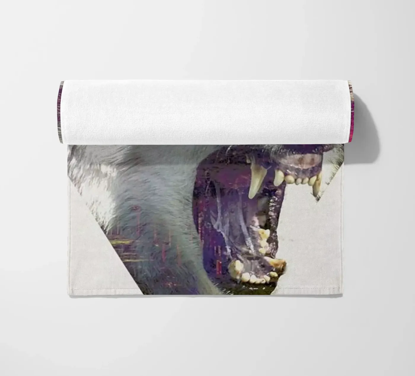 Daylight moon beach towel by Róbert Farkas