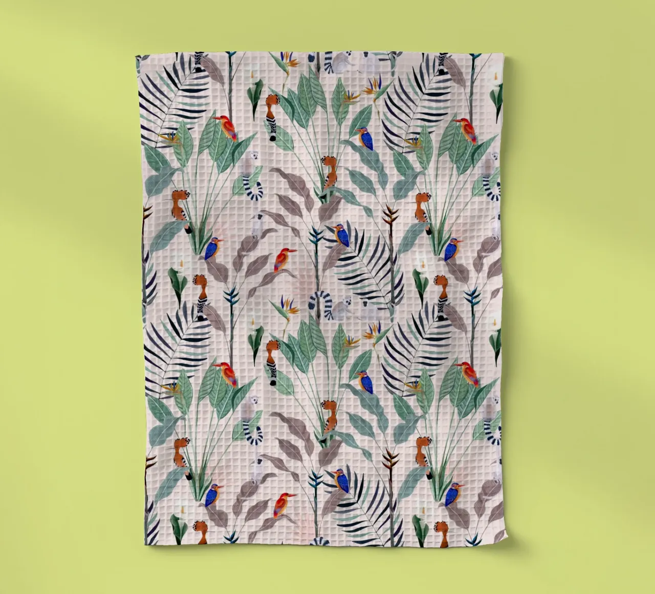 Fantom Fifi Art - Tropische Tiere Muster canovaccio da cucina da The Artcircle