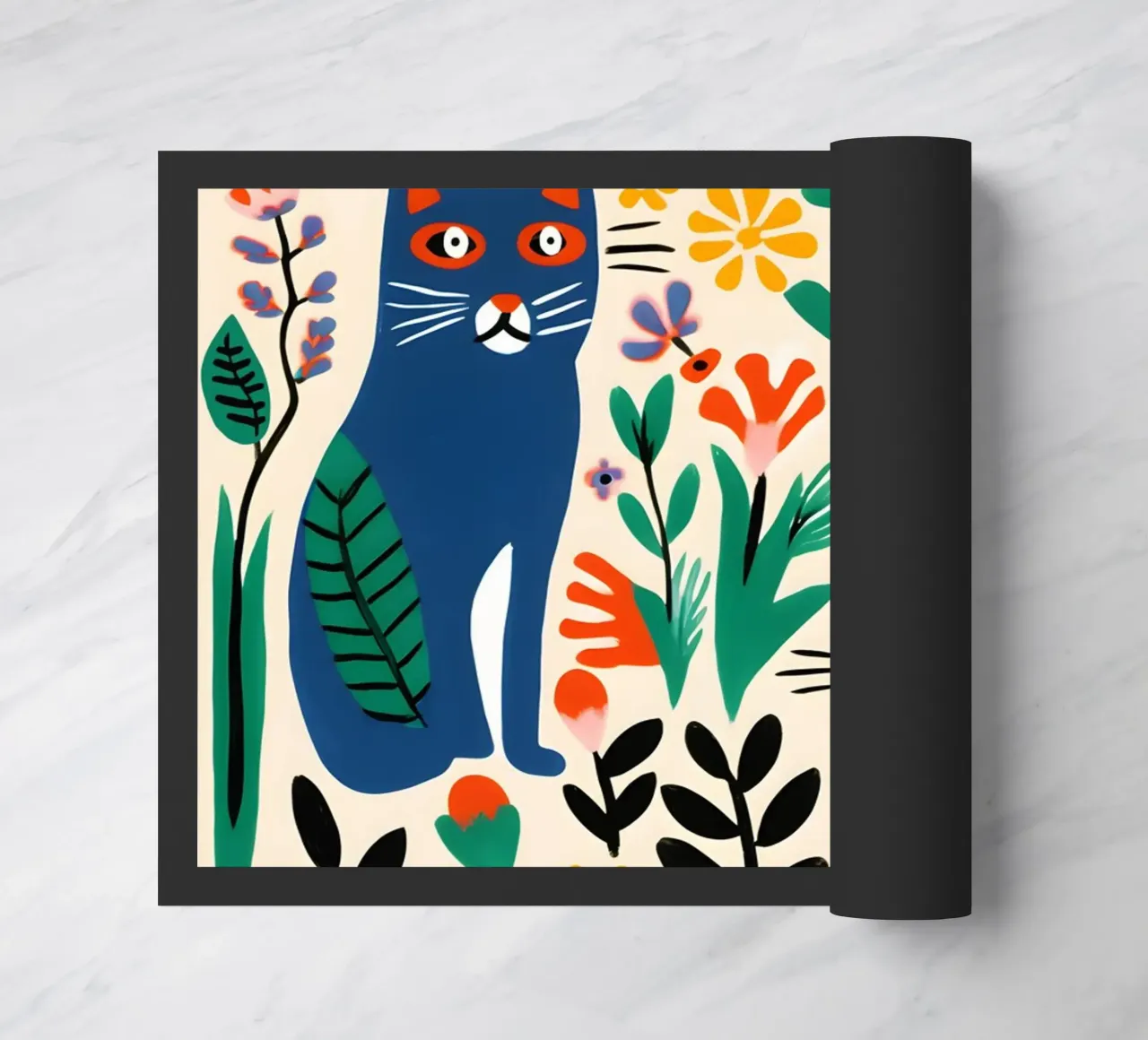 Two colorful cats zerbino da LisaArtes