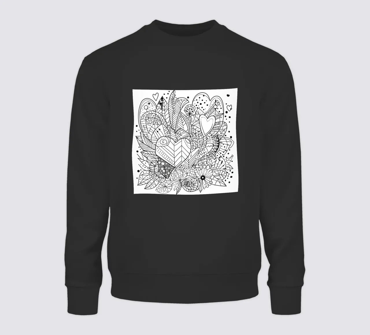 Modello a cuore felpa da Motivate-Today