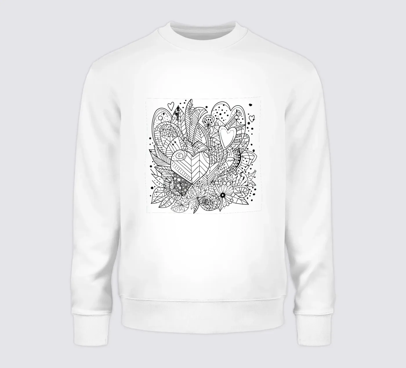 Heart Pattern sweatshirt van Motivate-Today