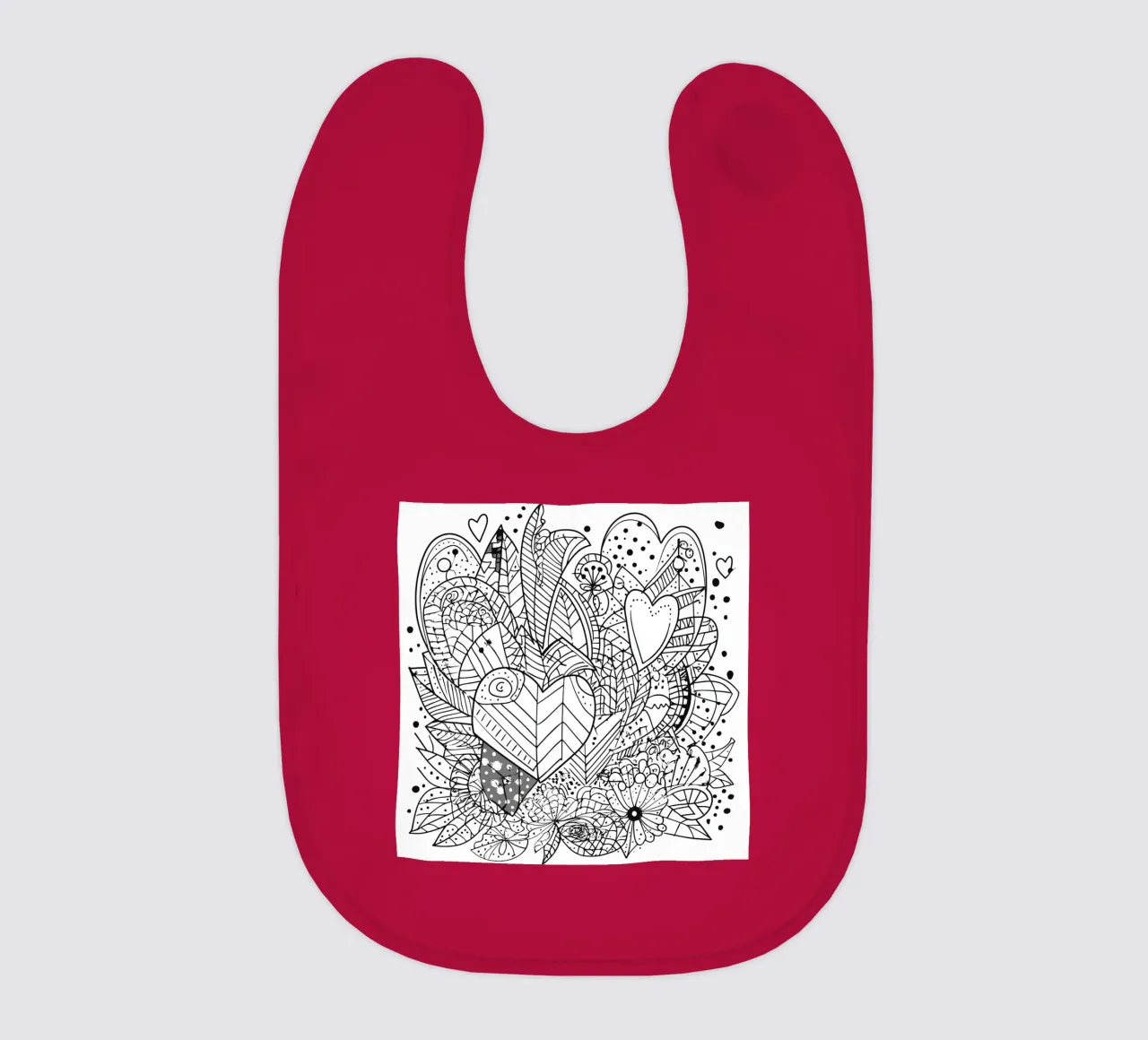 Heart Pattern Babylätzchen von Motivate-Today