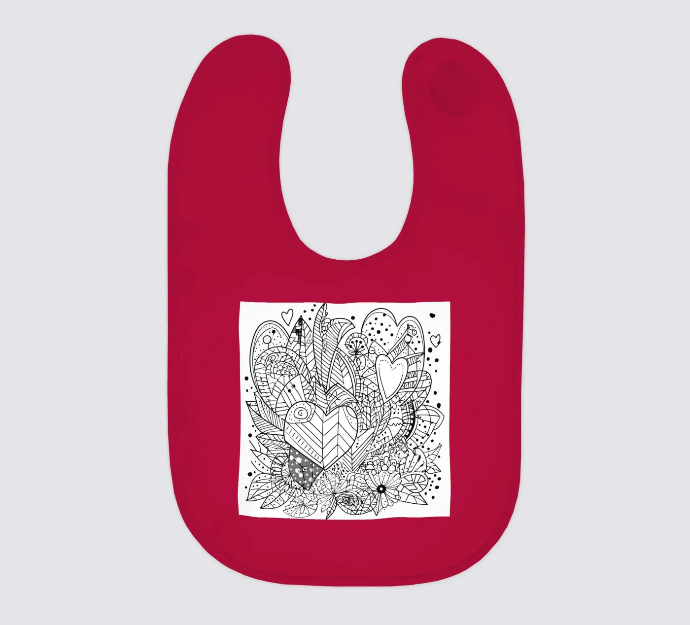 Modello a cuore bavaglino da Motivate-Today