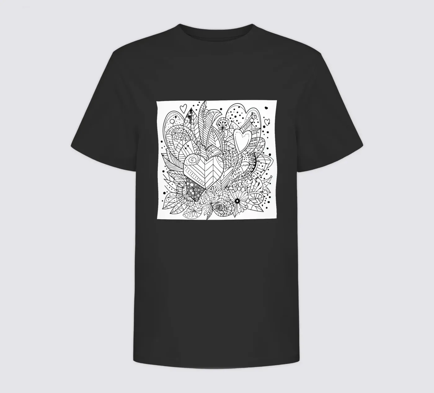 Modello a cuore t-shirt bambini da Motivate-Today