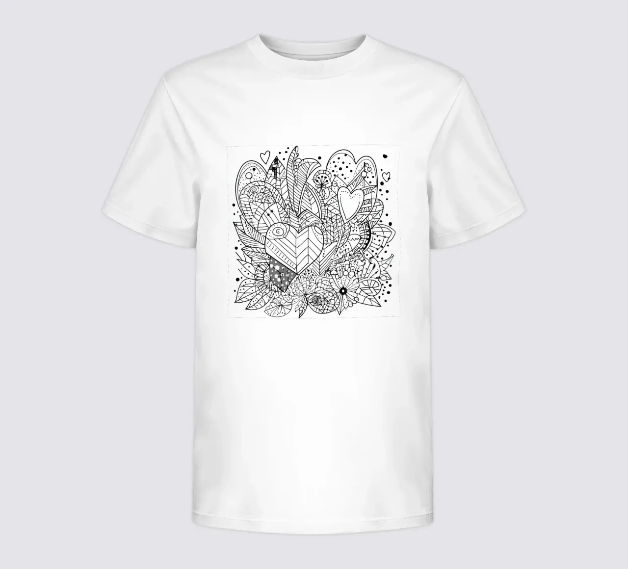 Hartpatroon kinder t-shirt van Motivate-Today