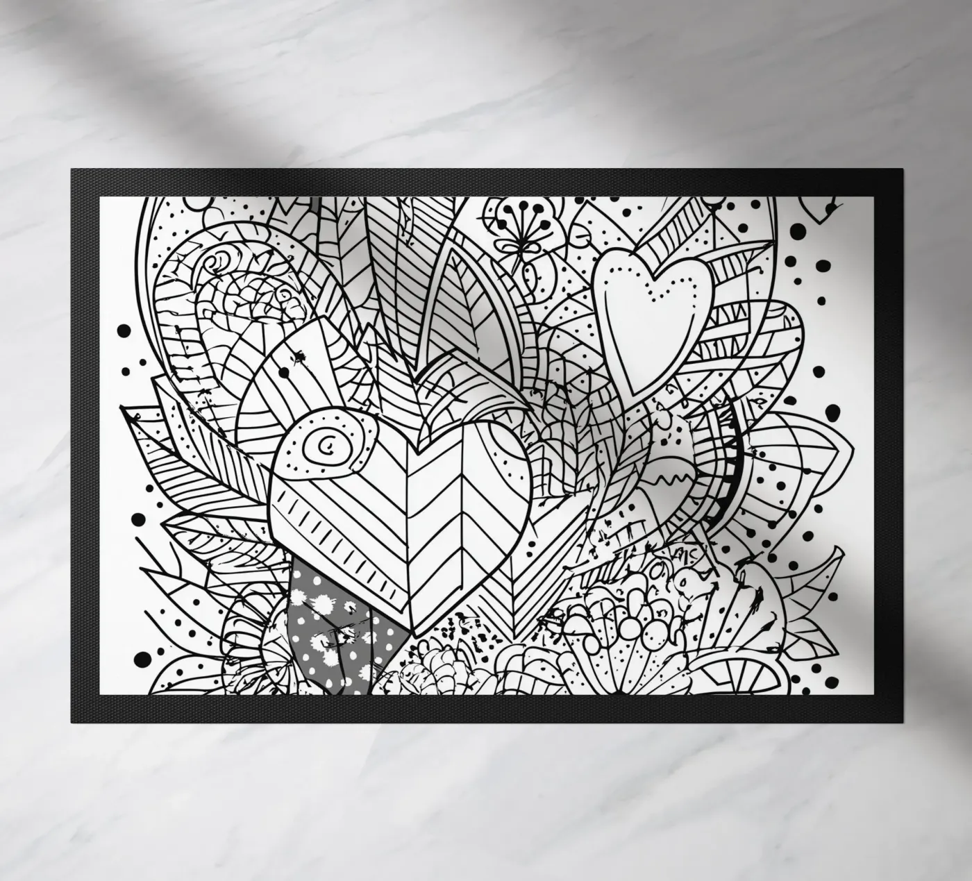 Heart Pattern Fußmatte von Motivate-Today