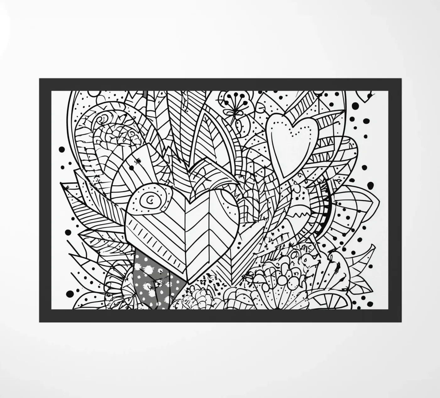 Heart Pattern Fußmatte von Motivate-Today