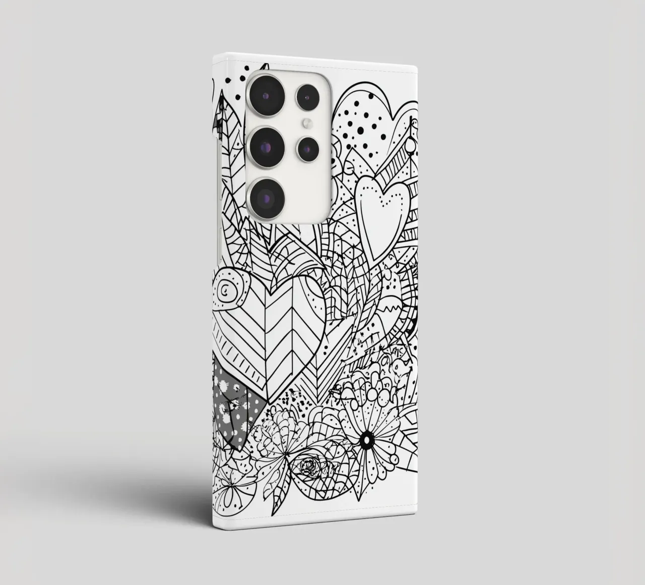 Heart Pattern cover samsung da Motivate-Today