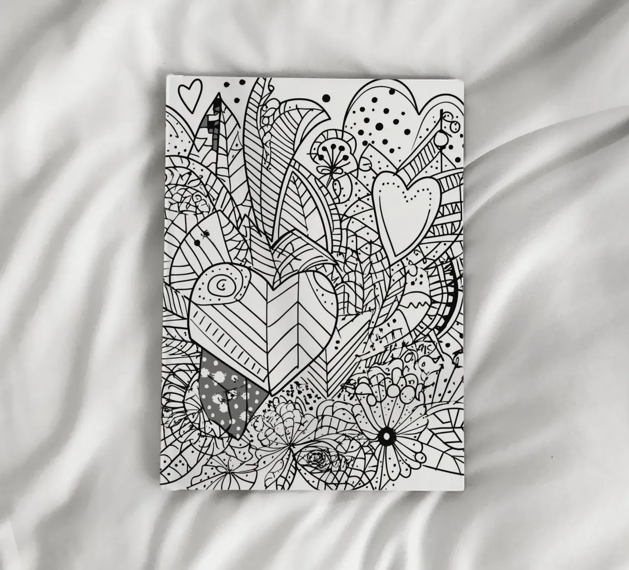 Heart Pattern notebook by Motivate-Today