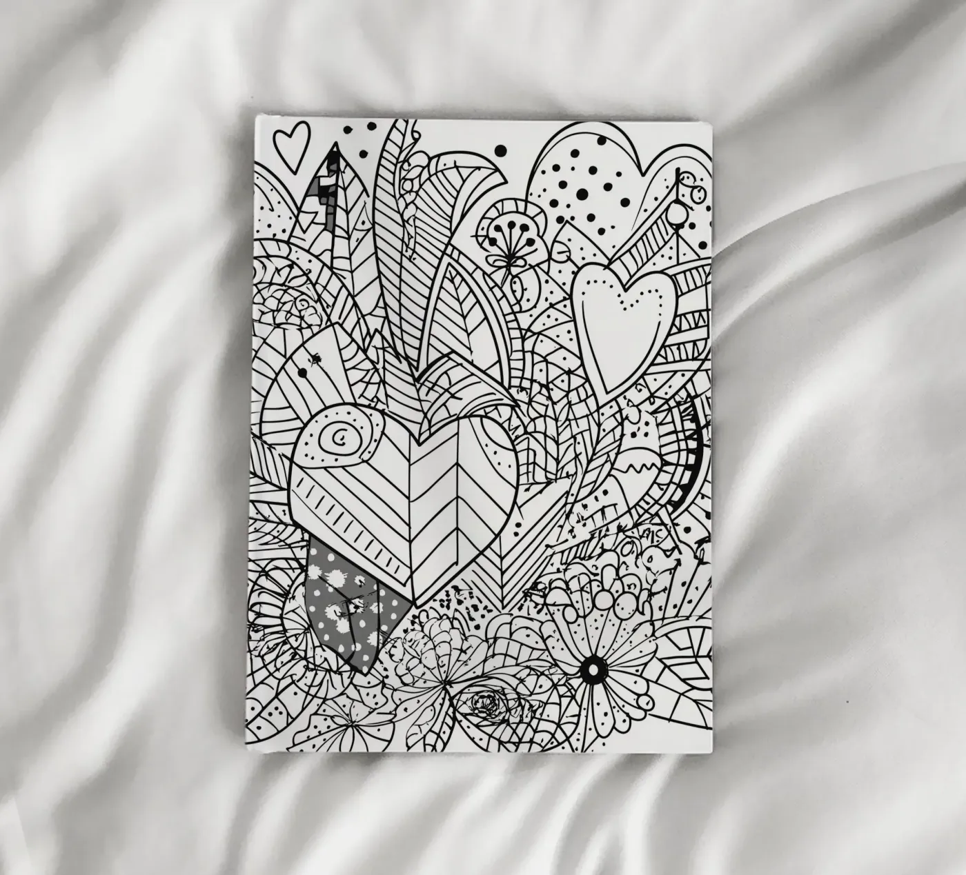 Motif en forme de cœur carnet de Motivate-Today