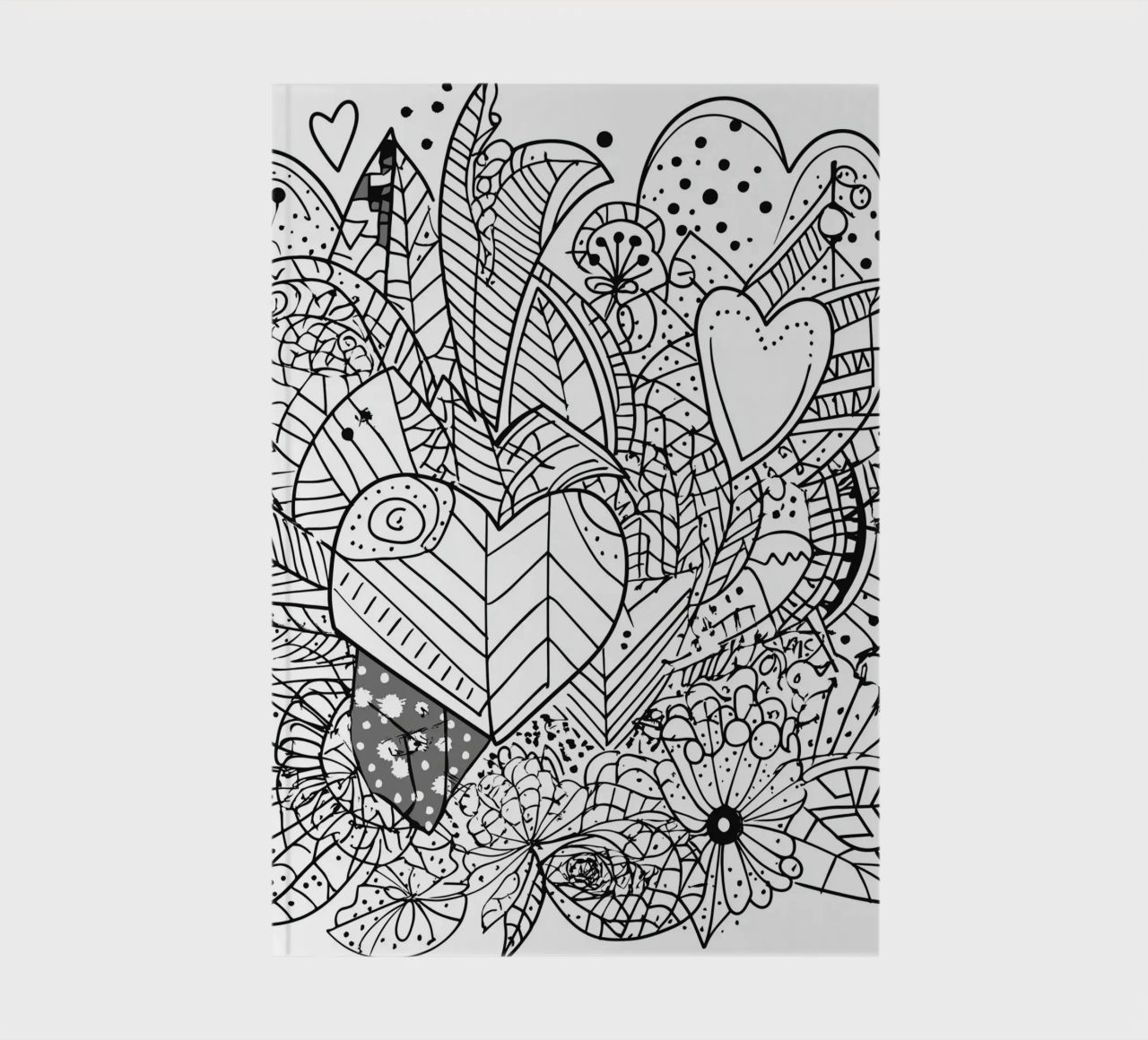 Heart Pattern notebook by Motivate-Today