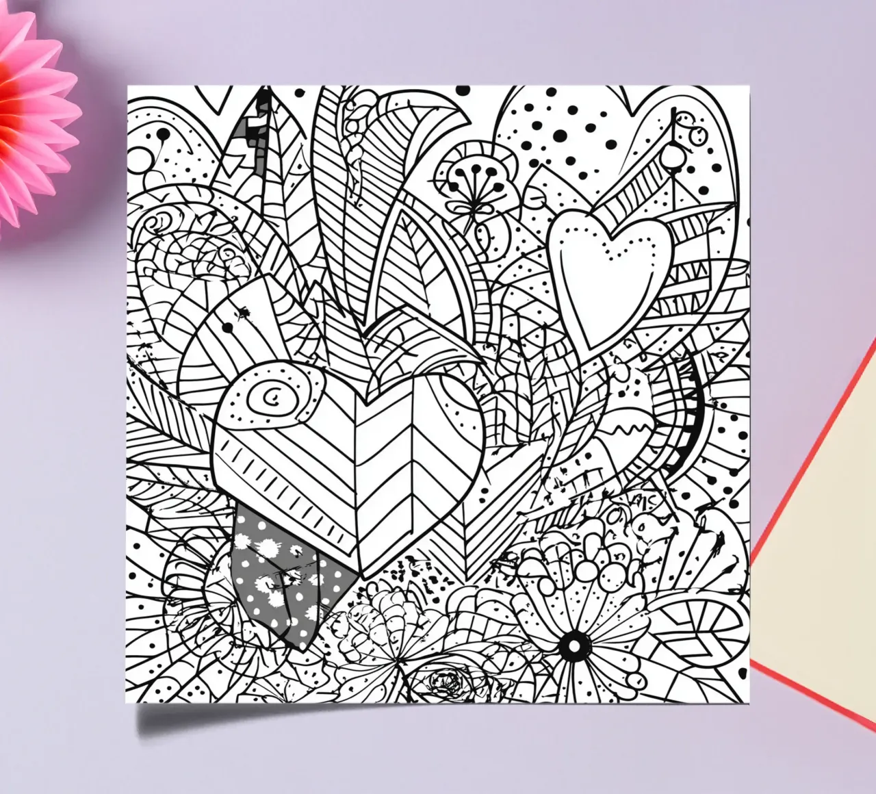 Heart Pattern sticker sheet by Motivate-Today