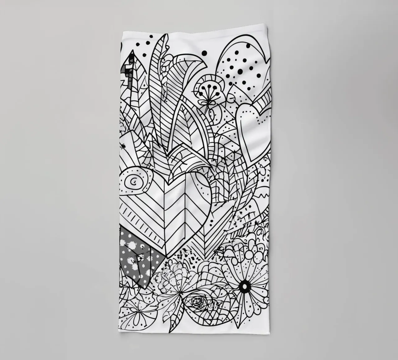 Heart Pattern towel by Motivate-Today