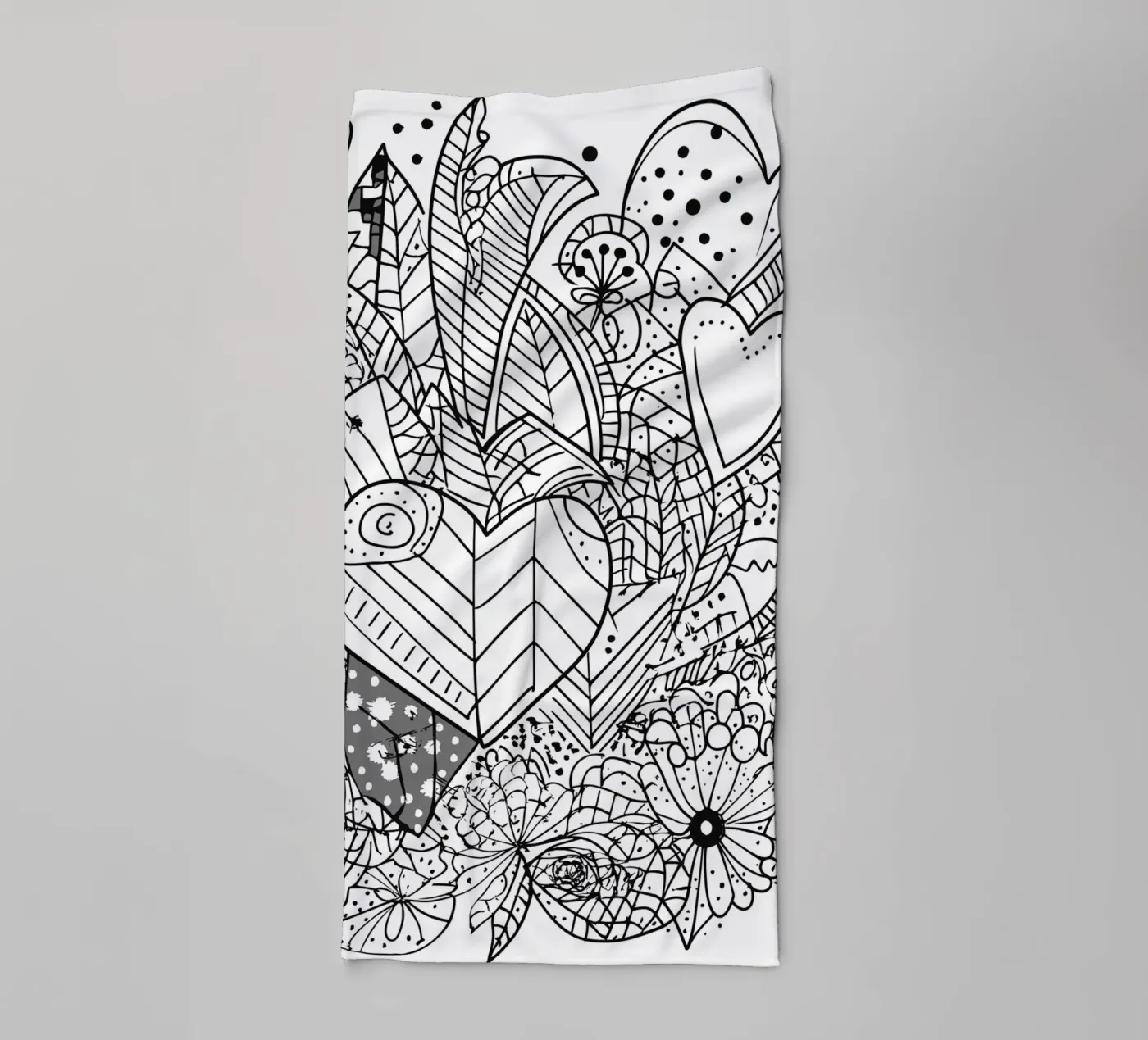 Heart Pattern Handtuch von Motivate-Today