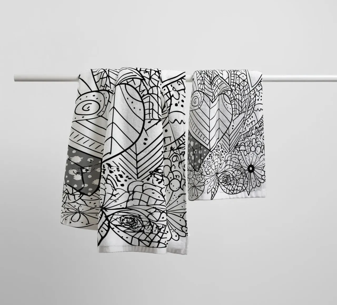 Heart Pattern towel by Motivate-Today