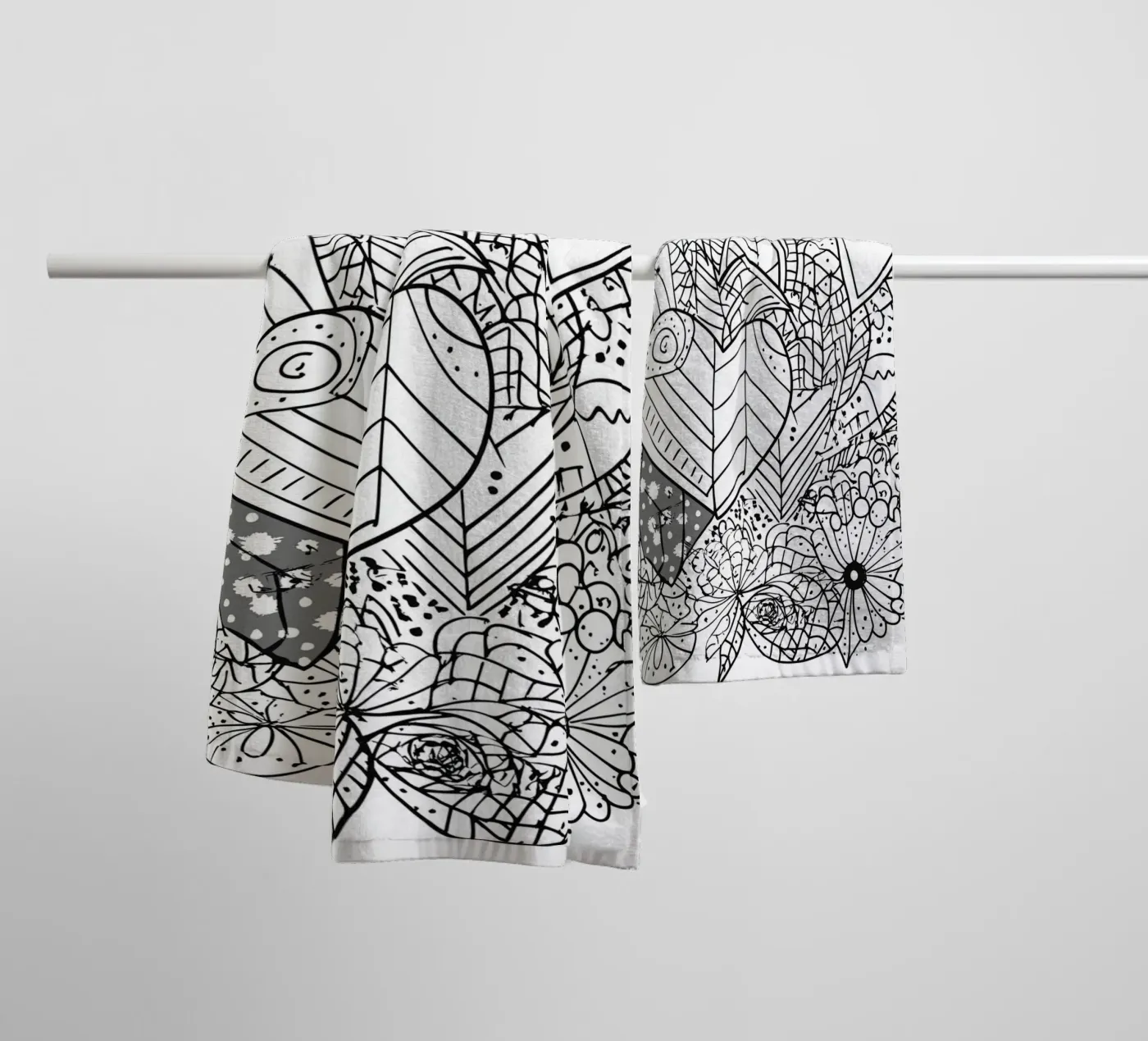 Heart Pattern Handtuch von Motivate-Today