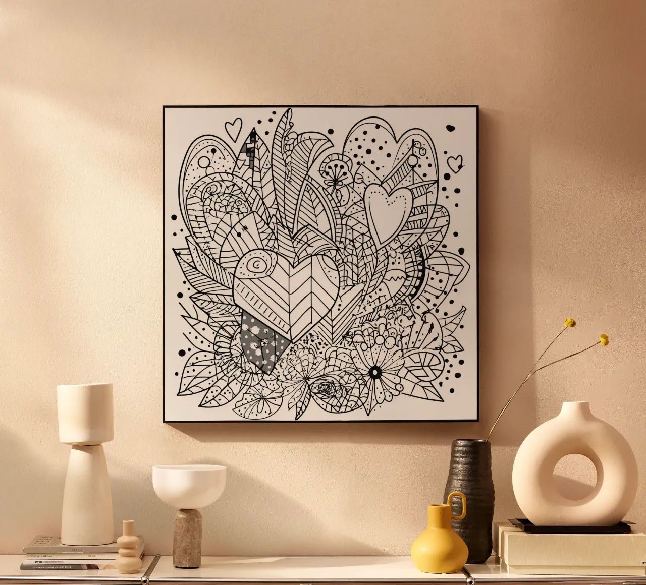 Heart Pattern acrylic glass by Motivate-Today