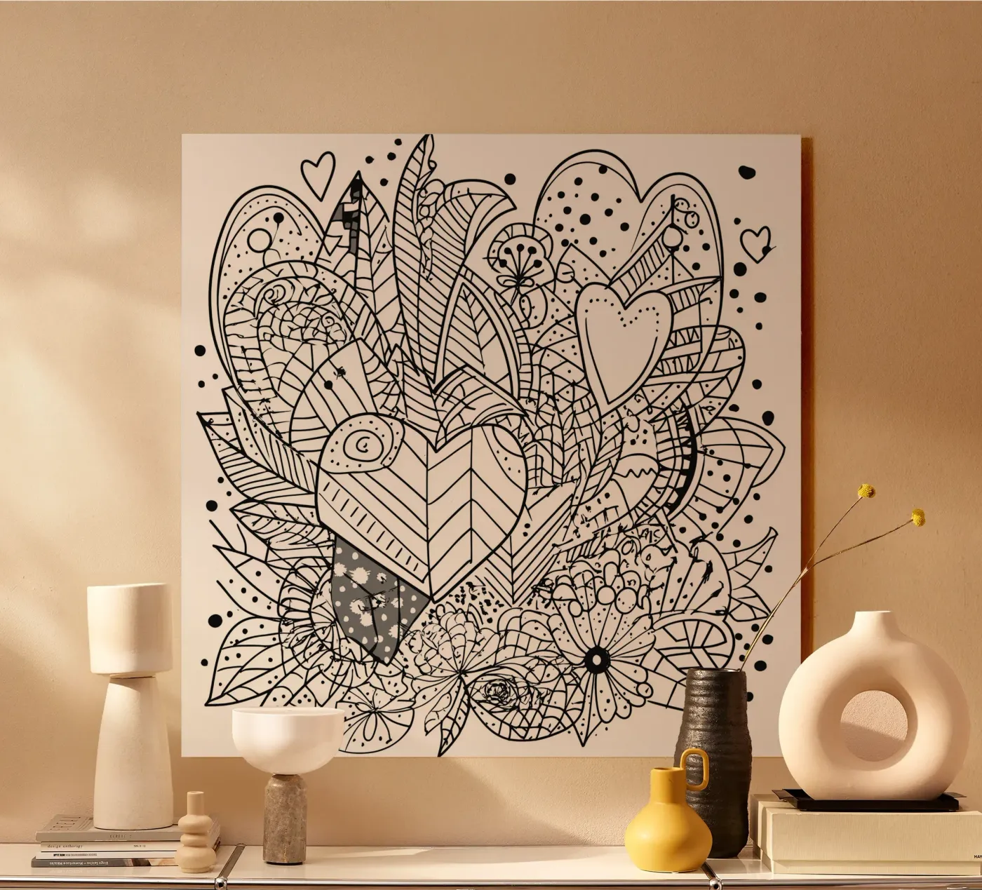 Heart Pattern acrylic glass by Motivate-Today