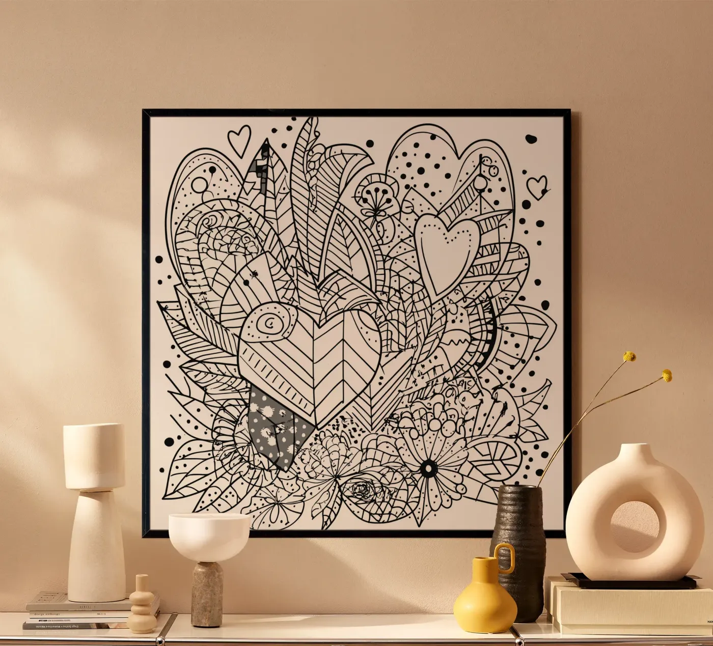 Heart Pattern poster de Motivate-Today