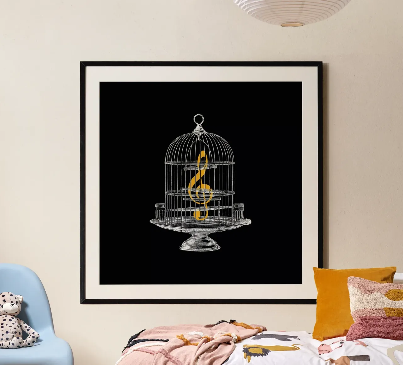 Set Me Free poster with plastic frame by Tobe Fonseca