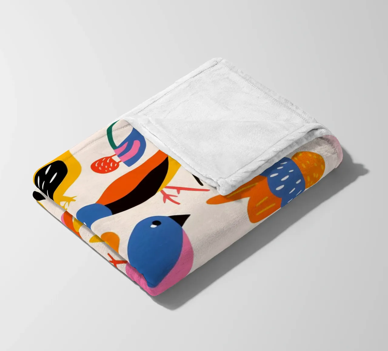 Brightly colored birds coperta in pile da LisaArtes