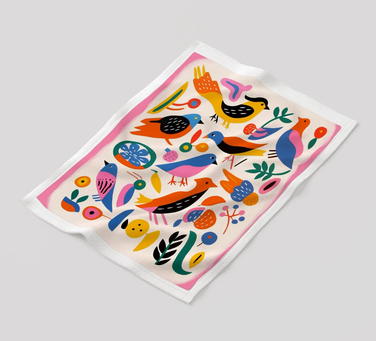 Brightly colored birds coperta in pile da LisaArtes