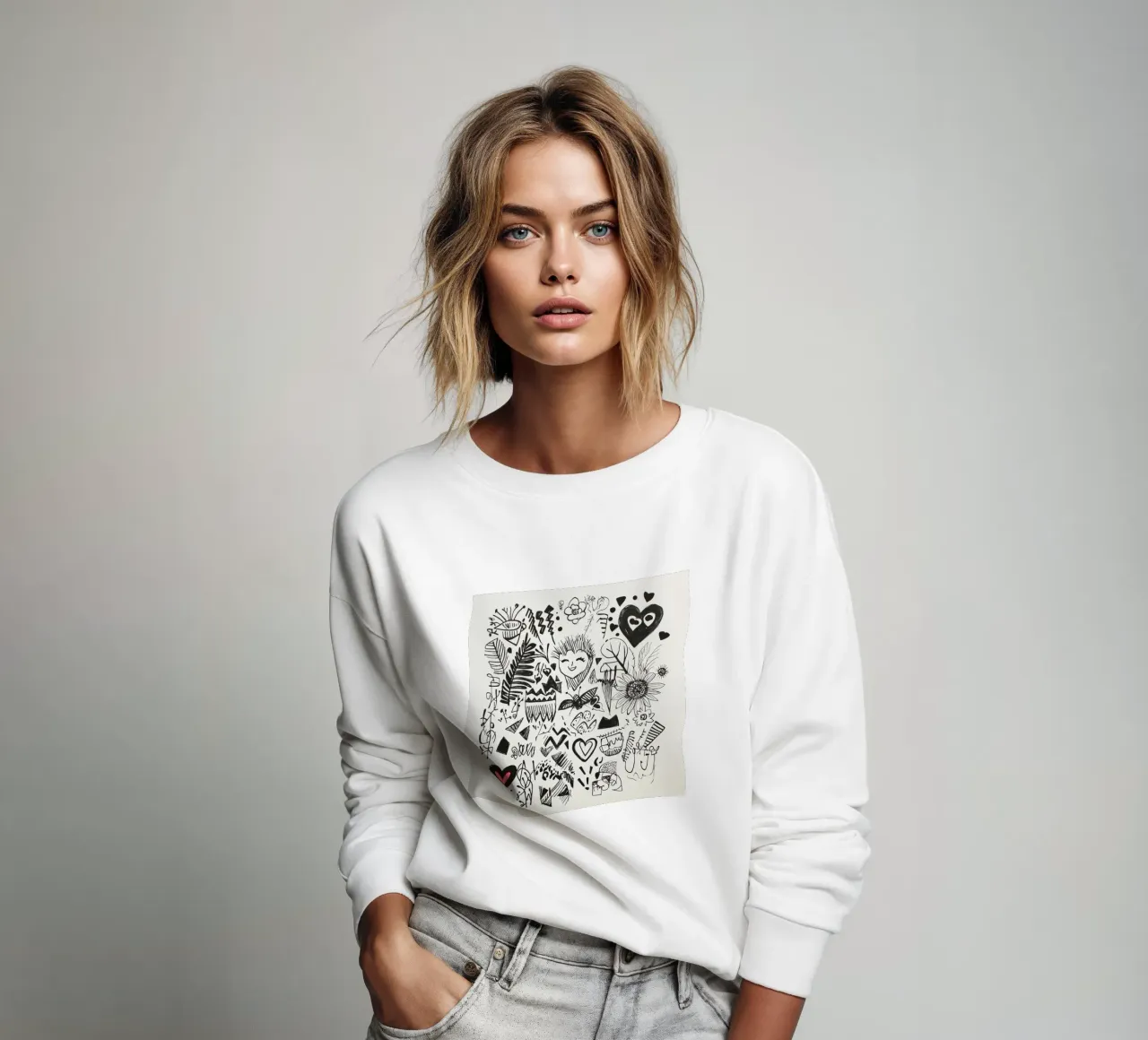 Happiness Pattern sweatshirt by Motivate-Today