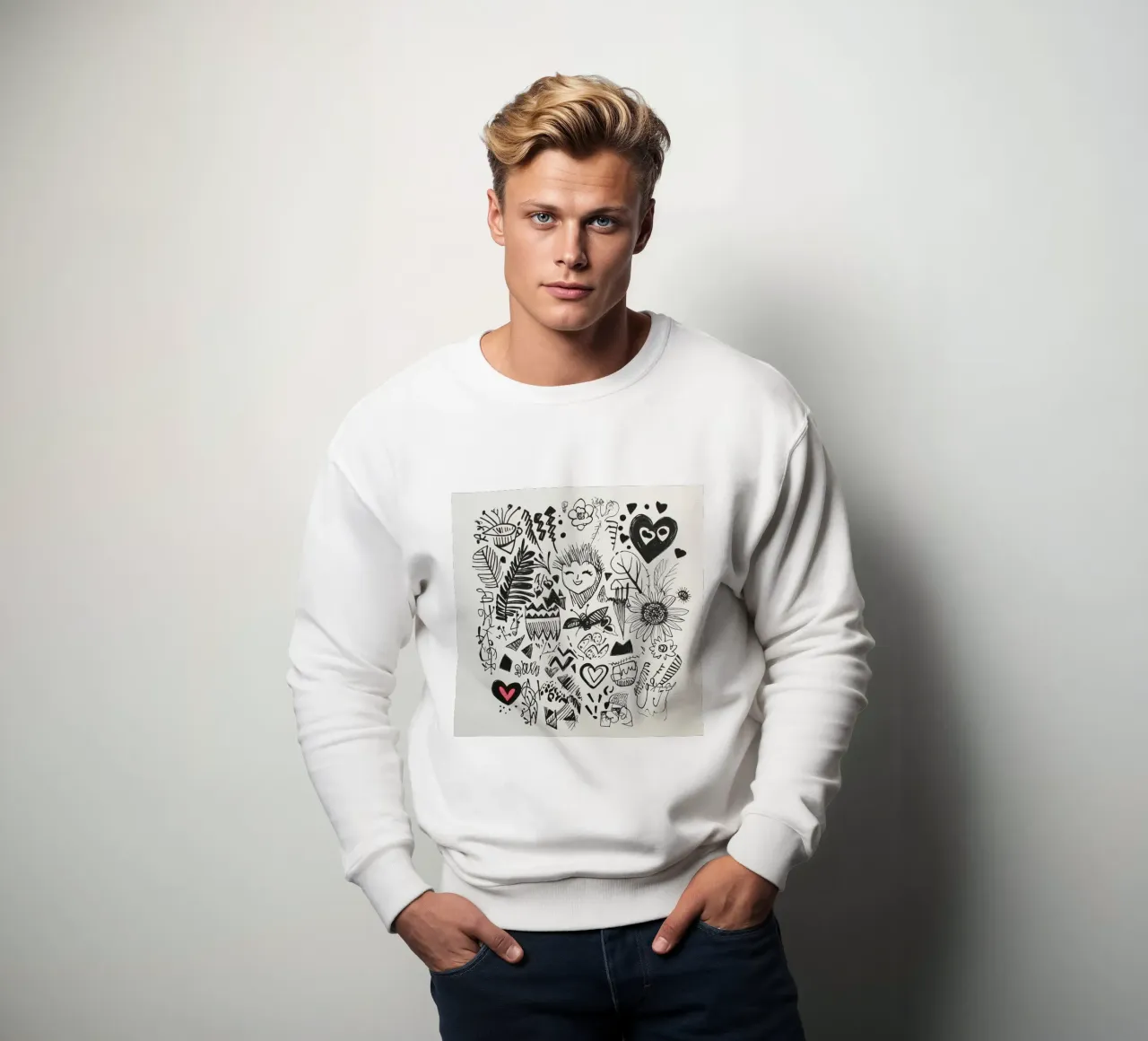 Happiness Pattern sweatshirt by Motivate-Today