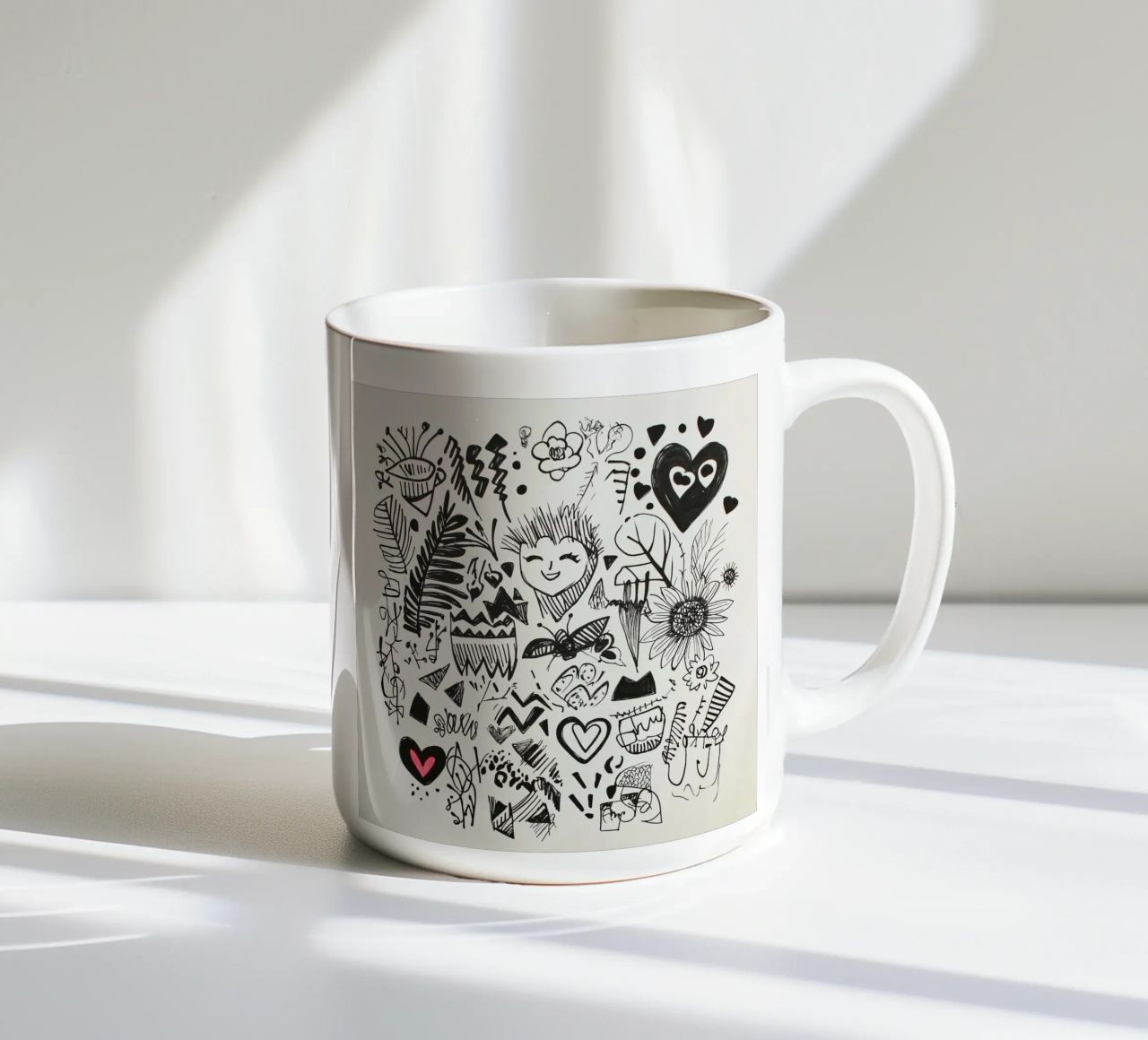 Modello di felicità tazza in ceramica da Motivate-Today